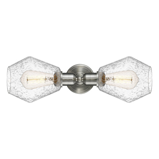 Innovations Cindyrella 18in 2-Light Linear Bath Vanity Light | Industrial Brushed Satin Nickel and Seedy Glass | Bathroom Vanity | Model 900-2W-SN-G654-6