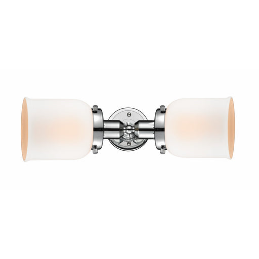 Innovations Bell 18.5in 2-Light LED Bath Vanity Light | Industrial Polished Chrome and Matte White Frosted Glass | Bathroom | Model 900H-2W-PC-G51-LED
