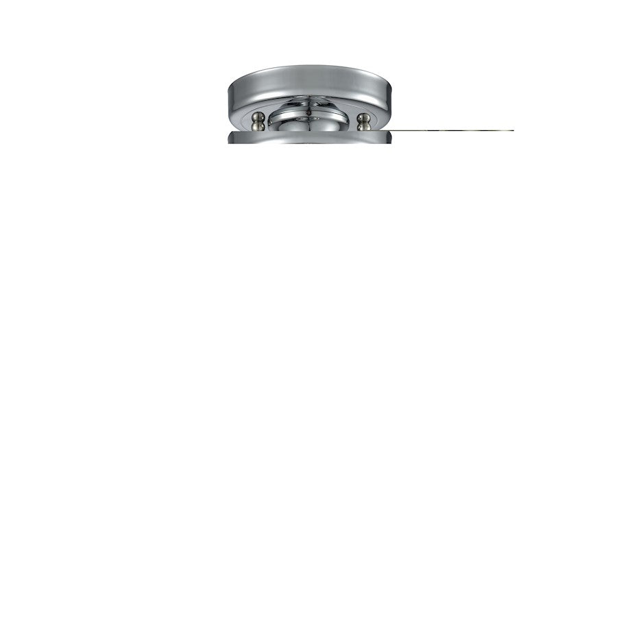 Innovations Bell 1 Light Semi-Flush Mount, Chrome/Plated Smoke - 916-1C-PC-G53