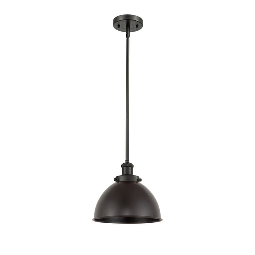 Innovations Derby 10in 1-Light Pendant | Industrial Oil Rubbed Bronze Steel and Metal Shade | Kitchen Island & Dining Room | Model 916-1S-OB-MFD-10-OB