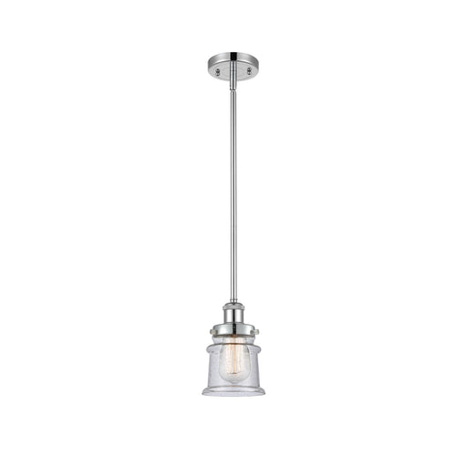 Innovations Canton 5.25in 1-Light Mini Pendant | Modern Transitional Polished Chrome and Seedy Glass | Kitchen Island & Dining | Model 916-1S-PC-G184S