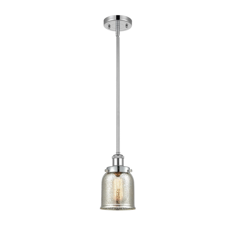 Innovations Bell 5in 1-Light LED Mini Pendant | Industrial Polished Chrome Steel and Silver Plated Mercury Glass | Kitchen | Model 916-1S-PC-G58-LED