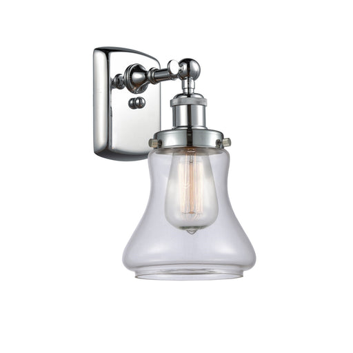 Innovations Bellmont 6.12in 1-Light Wall Sconce | Modern Transitional Polished Chrome and Clear Glass | Hallway & Bathroom Accent | Model 916-1W-PC-G192