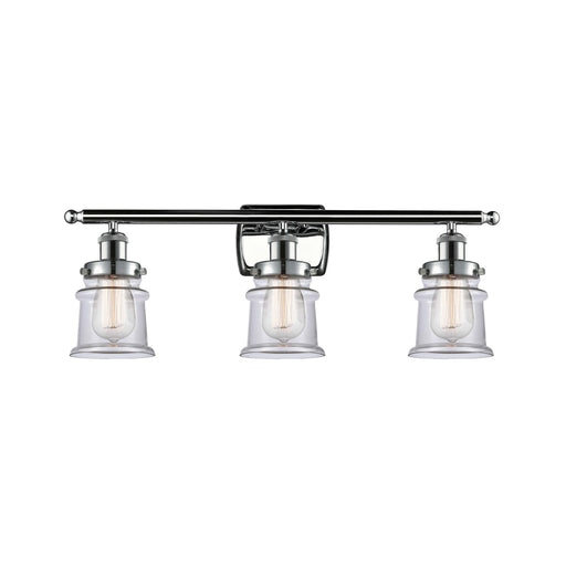 Innovations Canton 25.25in 3-Light Bath Vanity Light | Modern Contemporary Polished Chrome and Clear Glass | Bathroom Vanity | Model 916-3W-PC-G182S