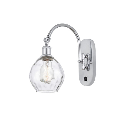 Innovations Waverly 1-Light 6in Wall Sconce | Industrial Polished Chrome and Clear Globe Glass | Bedroom & Hallway Accent Light | Model 918-1W-PC-G362