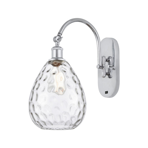 Innovations Waverly 8in 1-Light Wall Sconce | Industrial Polished Chrome and Clear Glass | Bedroom & Hallway Accent Light | Model 918-1W-PC-G372