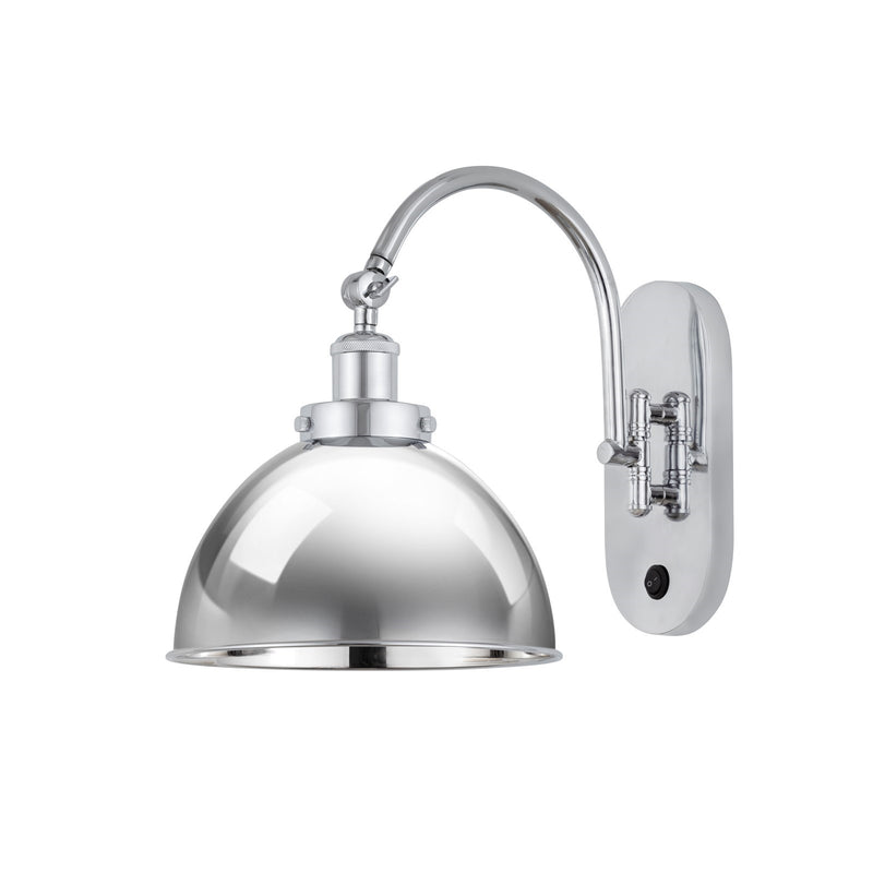 Innovations Ballston Urban 10in 1-Light Swing Arm Lamp | Industrial Polished Chrome Steel and Cast Brass with Polished Chrome | Model 918-1W-PC-MFD-10-PC