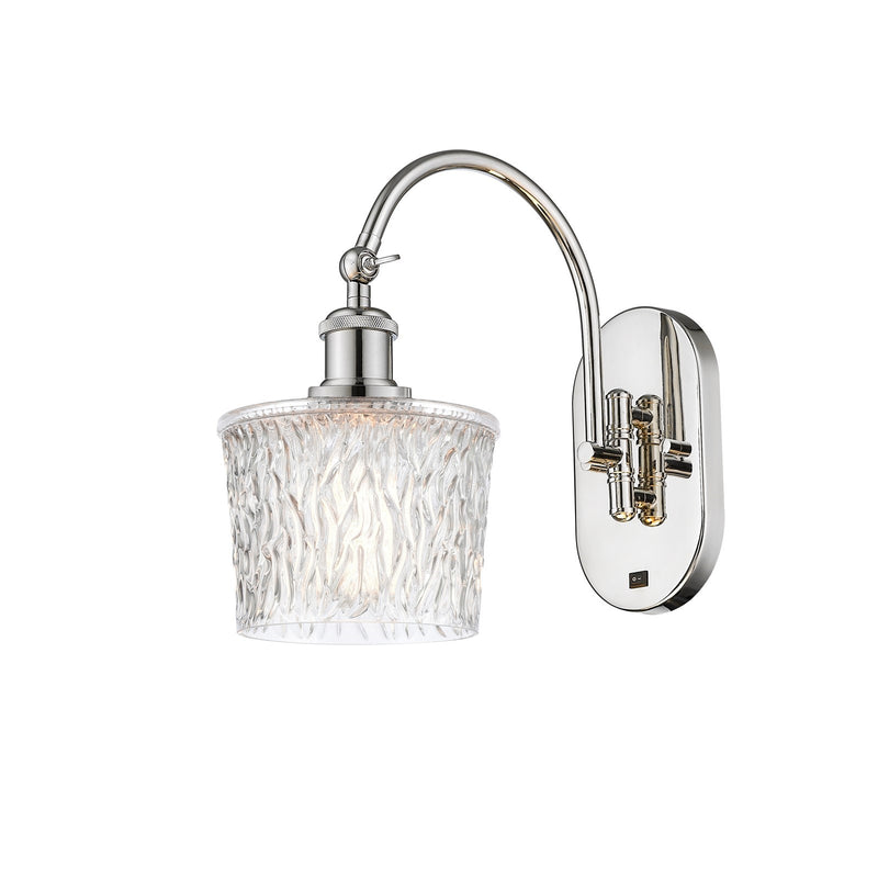 Innovations Niagara 6.5in 1-Light Wall Sconce | Industrial Polished Nickel and Clear Glass | Bathroom & Hallway Accent | Model 918-1W-PN-G402