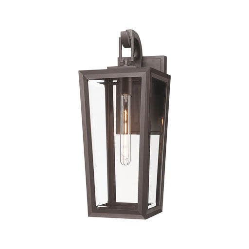 Innovations Madison 8in 1-Light Wall Sconce | Coastal Bronze Aluminum and Clear Glass | Covered Porch & Entryway | Model 9952-1W-BZ-21-CL