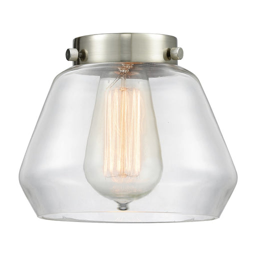 Innovations Fulton 7in 1-Light Pendant | Industrial Clear Glass | Kitchen Island & Dining Room | 7 x 7 x 5 in | Model G172