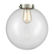 Innovations Ballston Beacon 10in 1-Light Pendant | Industrial Clear Glass Sphere | Kitchen Island & Dining Room | 10 x 10 x 9 in | Model G202-10