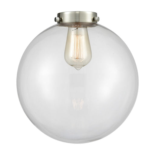 Innovations Ballston Beacon 10in 1-Light Pendant | Industrial Clear Glass Sphere | Kitchen Island & Dining Room | 10 x 10 x 9 in | Model G202-10