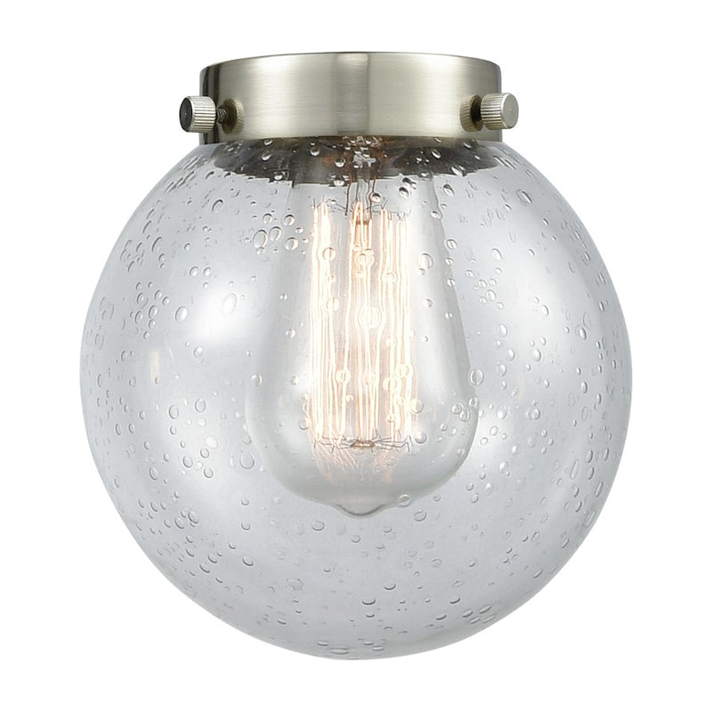 Innovations Beacon 6in 1-Light Glass Pendant | Industrial Seeded Glass and Seedy Sphere | Kitchen Island & Dining Room | 6 x 6 x 6 in | Model G204-6
