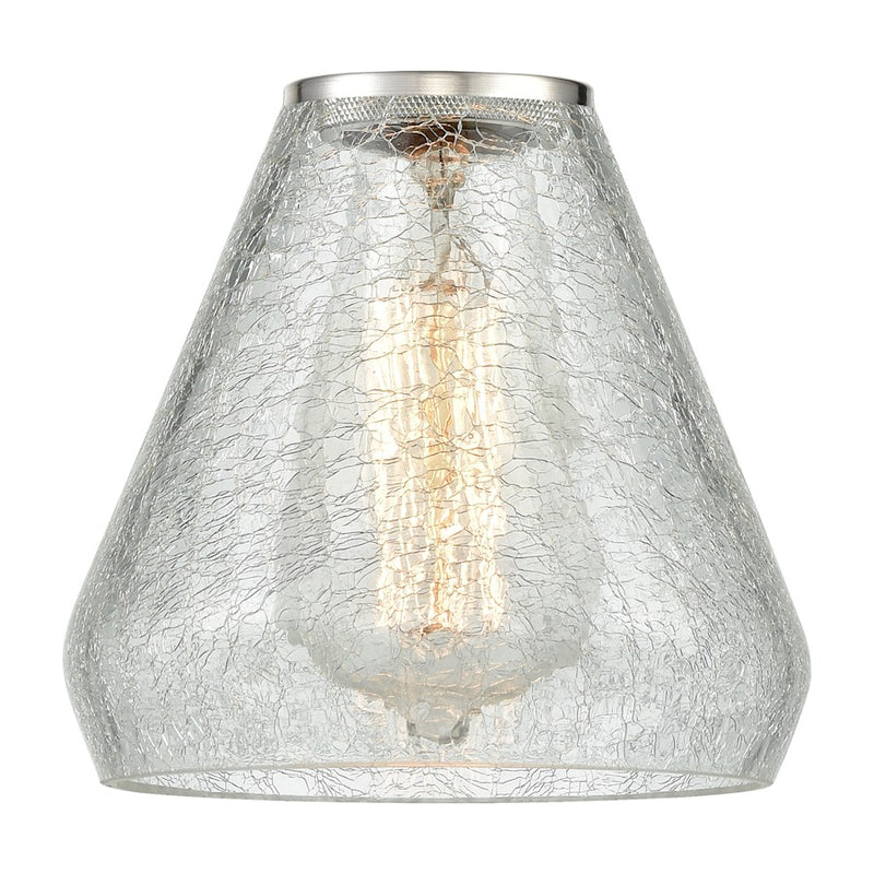 Innovations Conesus 6" Light Glass, Crackled Cone