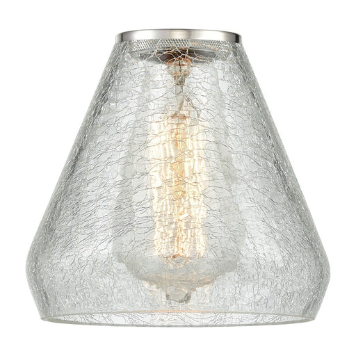 Innovations Conesus 6" Light Glass, Crackled Cone