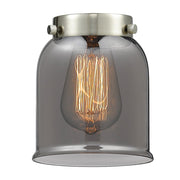 Innovations Small Bell 5in Glass Shade | Industrial Smoked Glass | Accent & Task Lighting | 5 x 6 in | Model G53