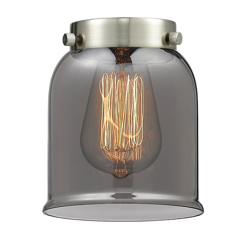 Innovations Small Bell 5in Glass Shade | Industrial Smoked Glass | Accent & Task Lighting | 5 x 6 in | Model G53