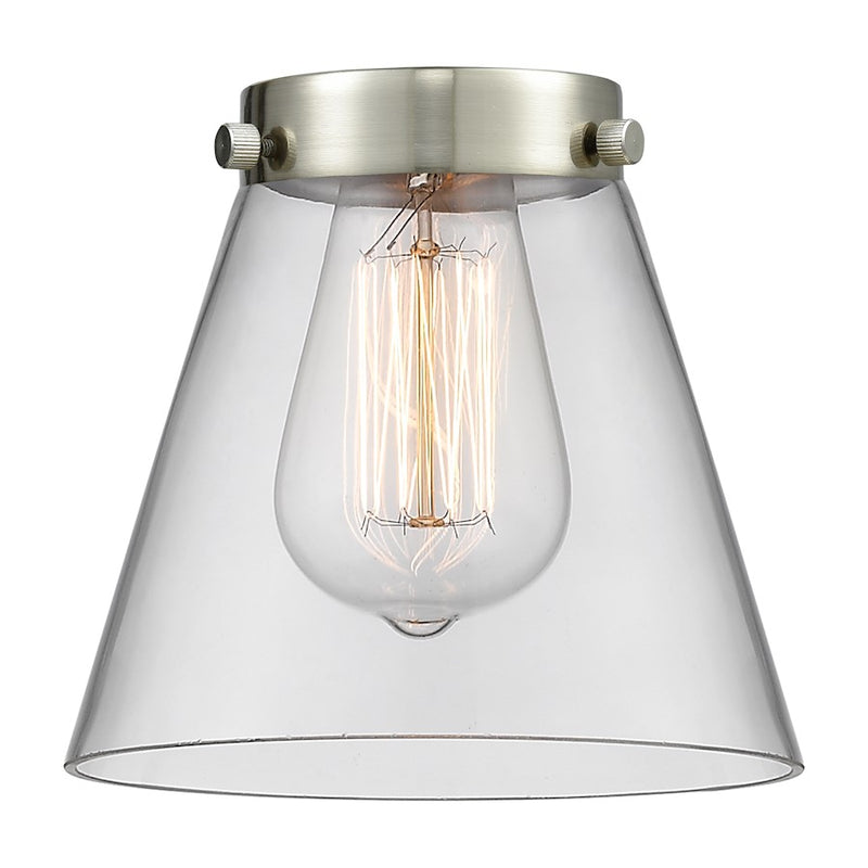 Innovations Small Cone 6in Glass Shade | Industrial Clear Glass | Pendant & Chandelier Accent | 6 x 6 in | Model G62
