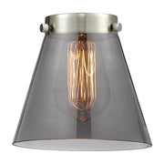 Innovations Small Cone 6in Glass Shade | Industrial Smoked Glass | Kitchen Island & Bar Pendant | 6 x 6 in | Model G63