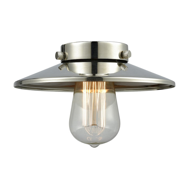 Innovations M1-PN Light Railroad 8 inch Metal Shade, Polished Nickel