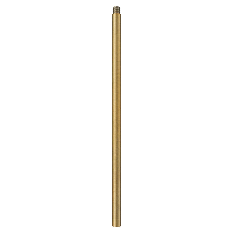 Innovations Stem 12in 1-Piece Replacement Stem | Transitional Brushed Brass Steel | Pendant & Chandelier Extension | 0.5 x 12 in | Model ST-12-BB