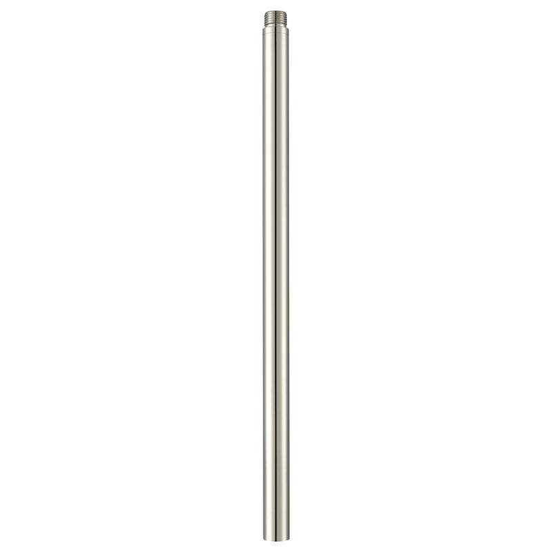 Innovations Lighting ST-12M-PN 12in Polished Nickel Threaded Replacement Stem | Transitional Steel | Pendant & Chandelier Downrod | Model ST-12M-PN