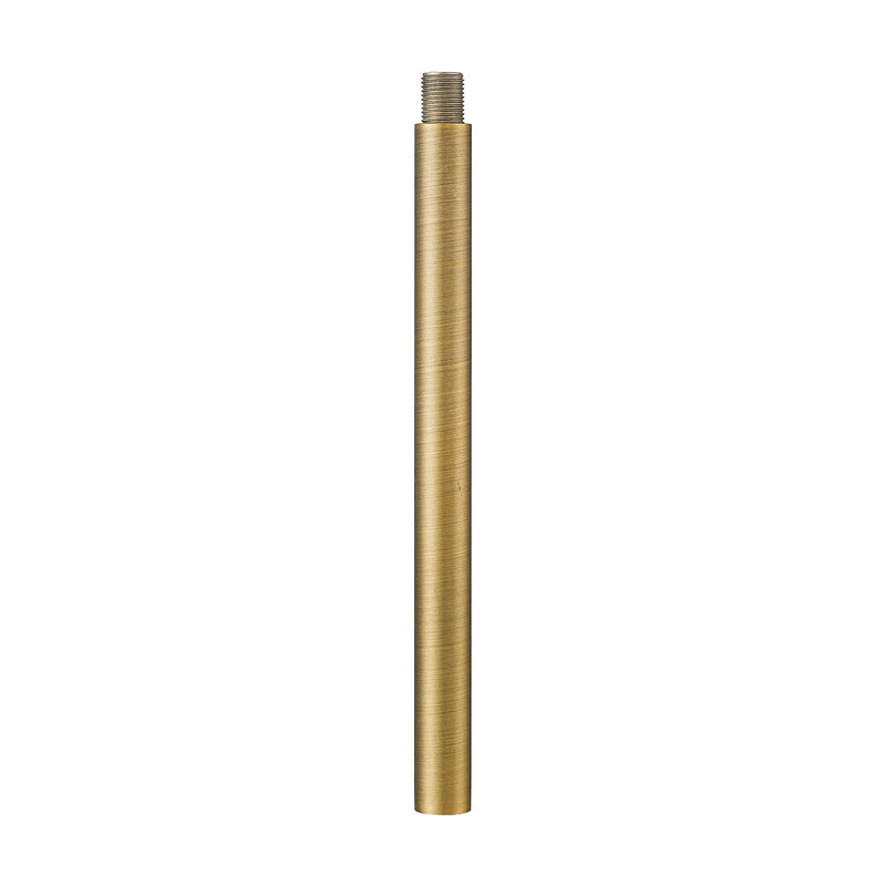 Innovations Stem Collection 6in 1/2in Threaded Replacement Stem | Brushed Brass Steel | Pendant & Chandelier Downrod | 0.5 x 6 in | Model ST-6-BB