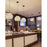 Justice Design Alabaster Rocks! 1 Light 13" Globe Pendant, Black