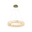 Justice Evolv LumenAria Medley 24" LED Ring Pendant, BS/AB - ALR-8222-BRSS