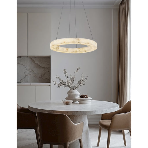 Justice Evolv LumenAria Medley 24" LED Ring Pendant, BS/AB