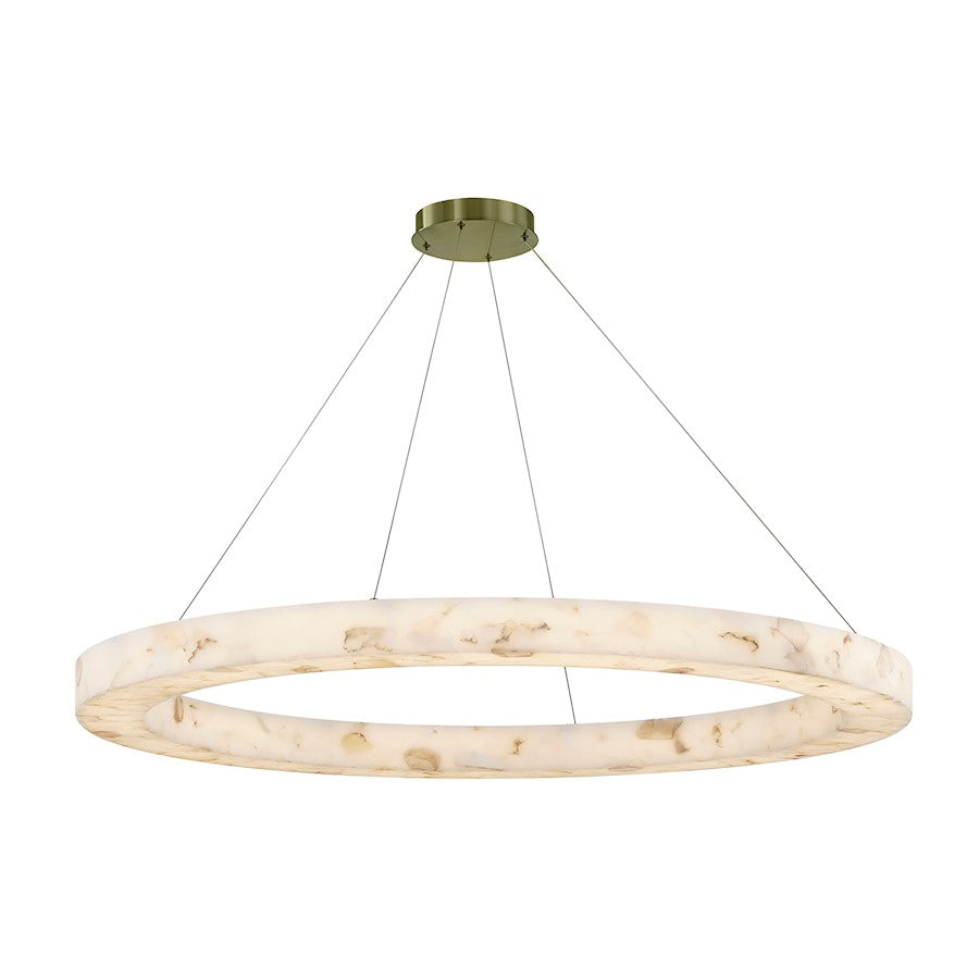 Justice Evolv LumenAria Medley 52" LED Ring Pendant, BS/AR - ALR-8227-BRSS