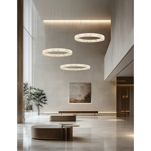 Justice Evolv LumenAria Medley 52" LED Ring Pendant, BS/AR