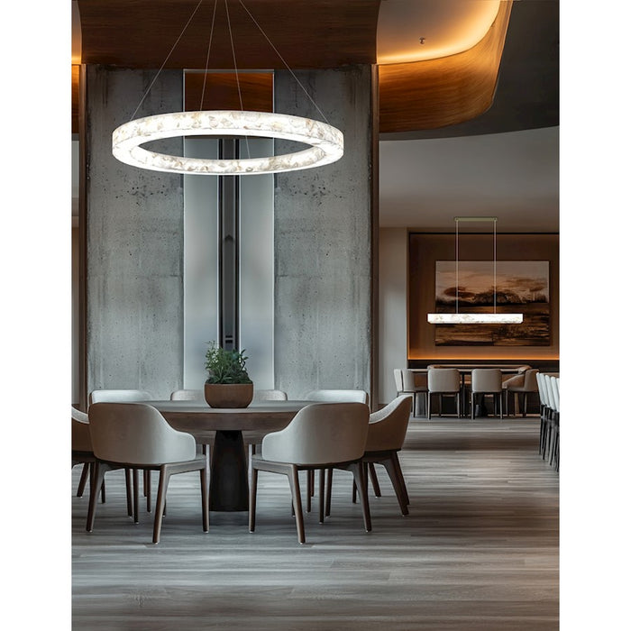 Justice Evolv LumenAria Medley 52" LED Ring Pendant, BS/AR