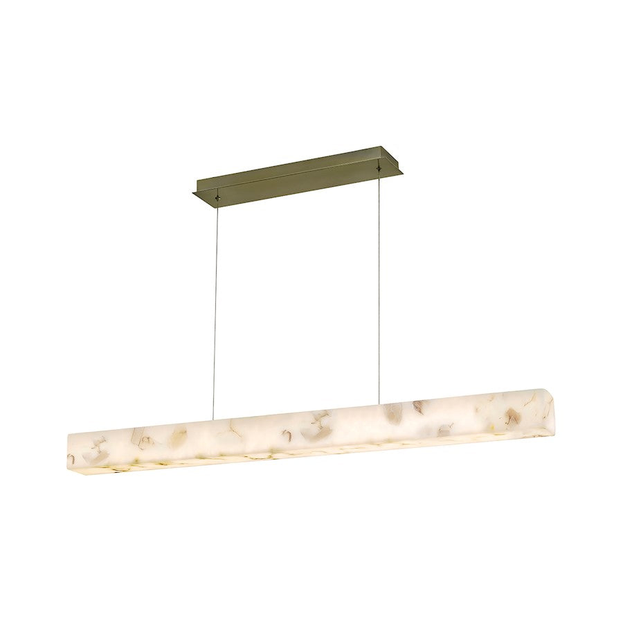 Justice Evolv LumenAria Medley 48" LED Linear Pendant, BS/AR - ALR-8239-BRSS