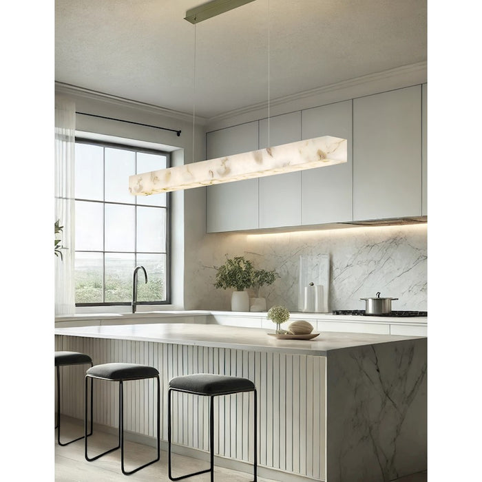 Justice Evolv LumenAria Medley 48" LED Linear Pendant, BS/AR