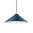 Justice Design Radiance 1Lt Flare Pendant, S/Bisque/NK - CER-6240-MID-NCKL-BKCD