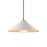 Justice Design Radiance 1Lt Flare Pendant, WH/GD/BK - CER-6240-MTGD-MBLK-BKCD