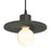 Justice Design Radiance 1Lt Saucer Pendant, Green/BK - CER-6325-PWGN-MBLK-BKCD