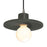 Justice Design Radiance 1Lt Saucer Pendant, Green/NK - CER-6325-PWGN-NCKL-BKCD