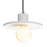 Justice Design Radiance 1Lt Saucer Pendant, WH/NK - CER-6325-WHT-NCKL-BKCD