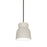 Justice Design Radiance 1Lt LG Hourglass Pendant, BQ/N - CER-6515-BIS-NCKL-RIGID