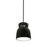 Justice Design Radiance 1Lt LG Hourglass Pendant, B/NK - CER-6515-CRB-NCKL-RIGID