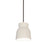 Justice Design Radiance 1Lt LG Hourglass Pendant, MW/N - CER-6515-MAT-NCKL-RIGID