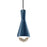 Justice Design Radiance 1Lt Erlen Pendant, Sky/Nickel - CER-6520-MID-NCKL-BKCD