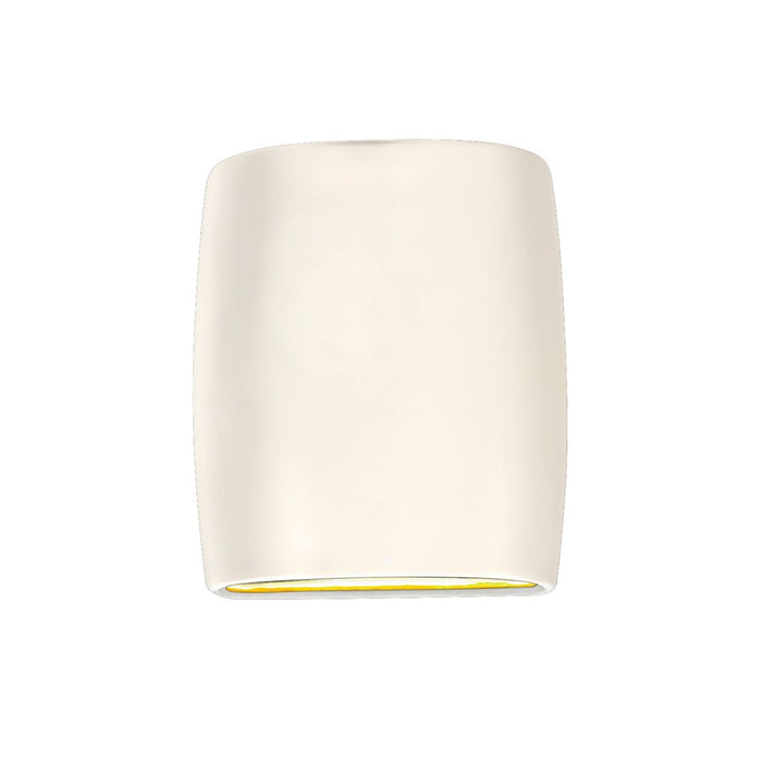 Justice Design Ambiance 1 Light Wall Sconce, Matte White - CER-8857-MAT