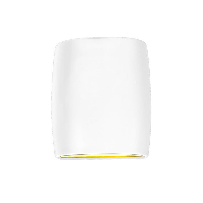 Justice Design Ambiance 1 Light Wall Sconce, Gloss White - CER-8857-WHT