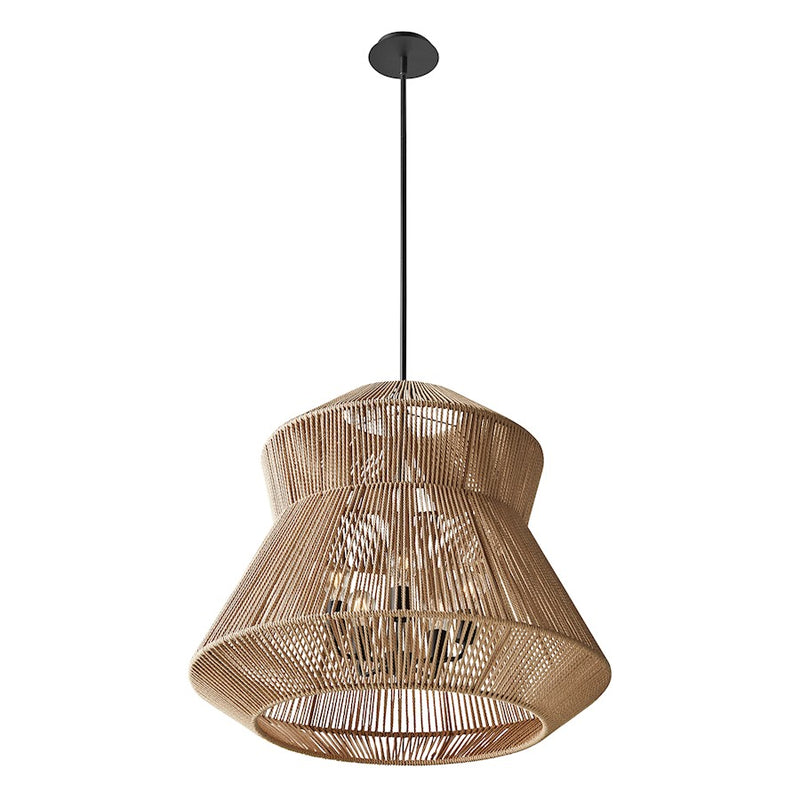 Justice Evolv Eco Nido 30" Tiered Trapezoid 5Lt Pendant, BK/Nat