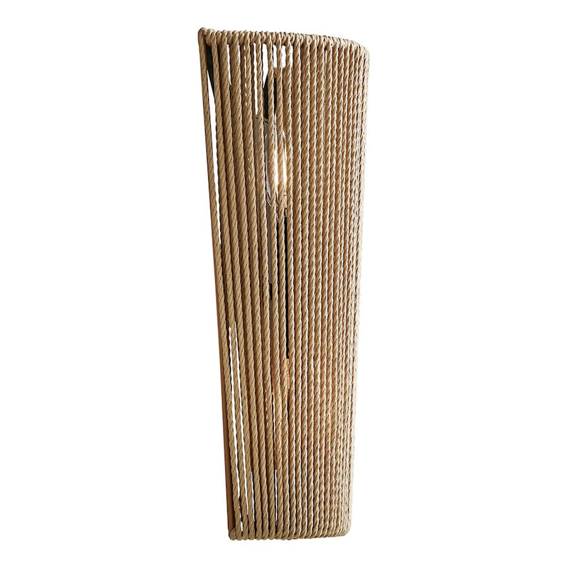 Justice Design Evolv Eco Nido ADA 2Lt Wall Sconce, Black/Natural - ECO-8297-MBLK