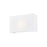 Justice Textile 1Lt Rectangle 13" Wall Sconce, White/White - FAB-5655-WHTE