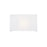 Justice Textile 1Lt Rectangle 13" Wall Sconce, White/White